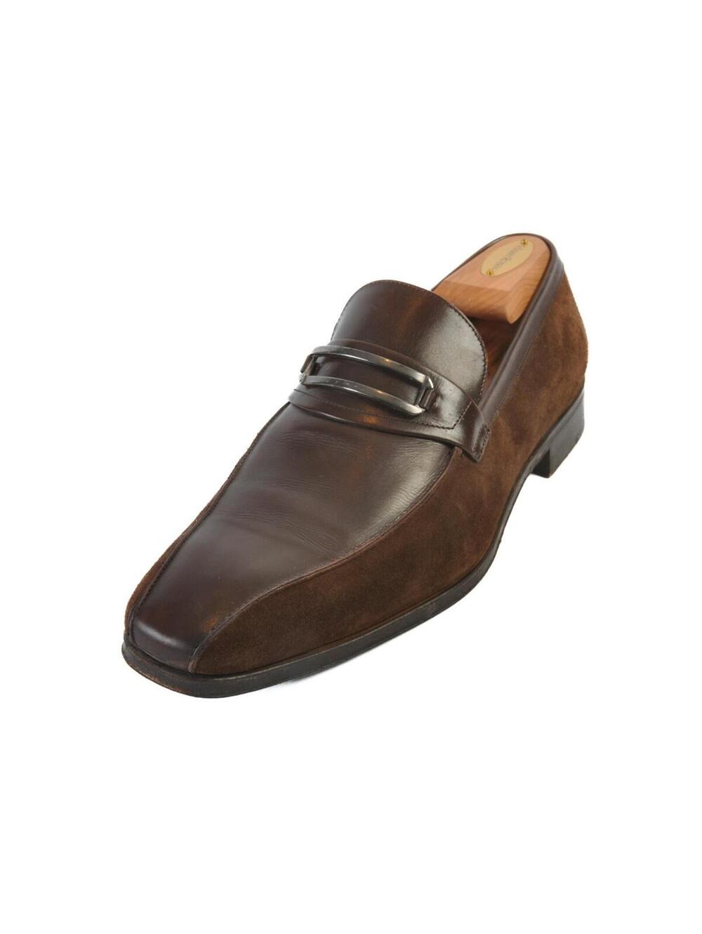 Salvatore Ferragamo Auburn Brown Calf Suede Rodeo Loafers 8.5 37545